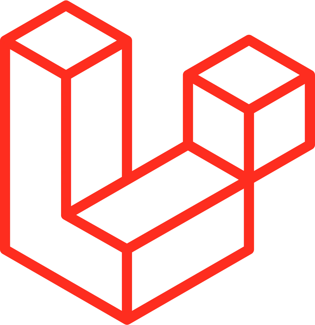 Laravel logo, a popular PHP framework for web development