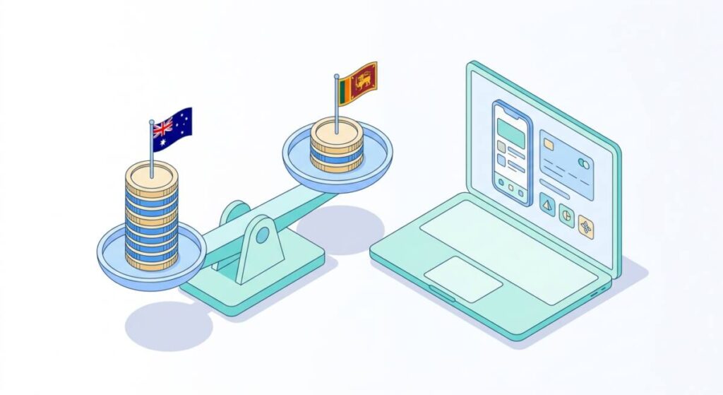 Cost to outsource software development to Sri Lanka compared with Australia