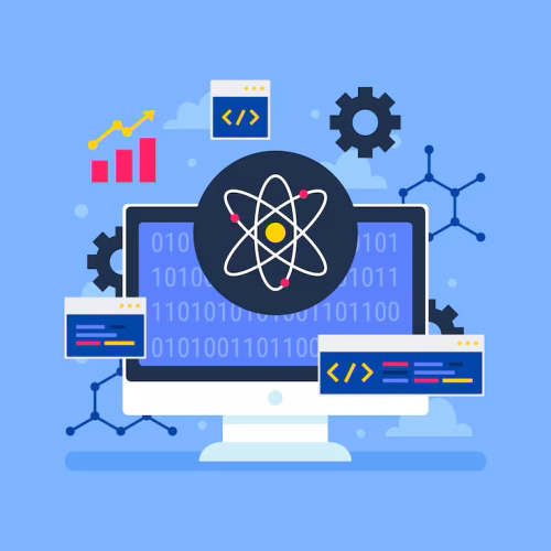 Abstract Quantum Illustration – Creative Visual Concept
